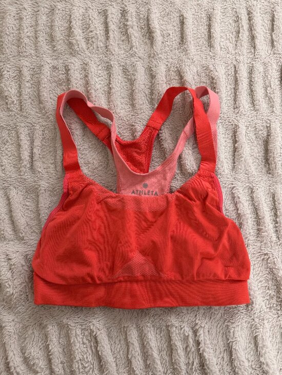 Athleta Other - Athleta Coral Pink Racerback Sports Bra Size XS